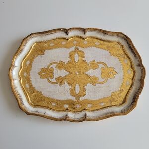 Florentine Wooden Tray Made In Italy